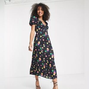 Topshop black tea dress